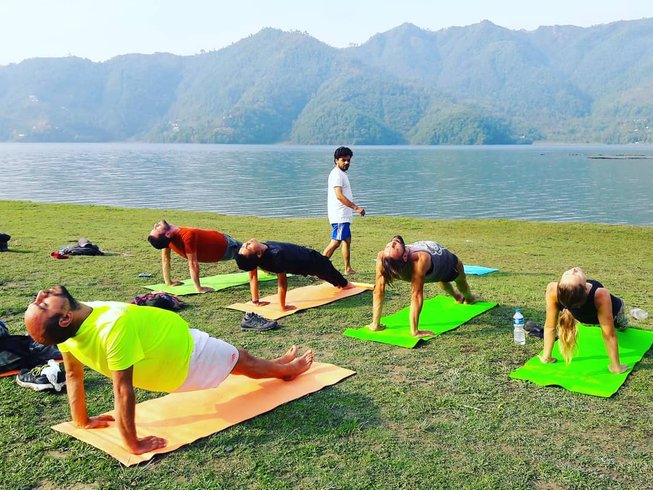 Morning Yoga at Phewa Lake